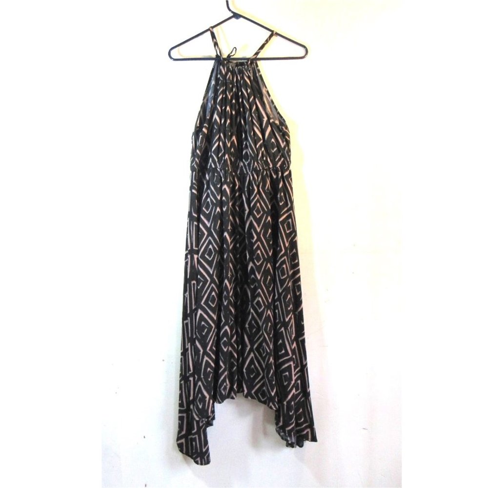 Minimalist Maxi Maternity Dress Halter Neck Asymmetrical Hem Spaghetti Straps Sm